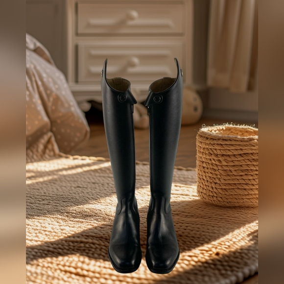 Women's Cavallo Black Leather Riding Boots Size UK 5 /5.5 / US Size 7.5 To 8 - Picture 7 of 16